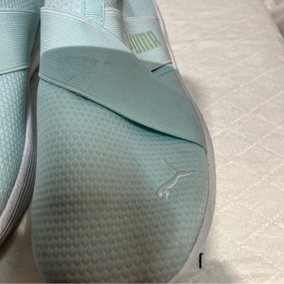 Puma Slip-On Sneakers in Mint Green - Picture 5 of 11